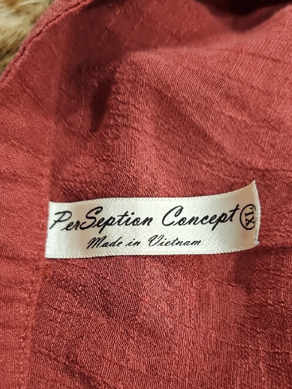 PerSeption Concept Dusty Rose Tie-Front Short Sleeve Blouse - Picture 5 of 5